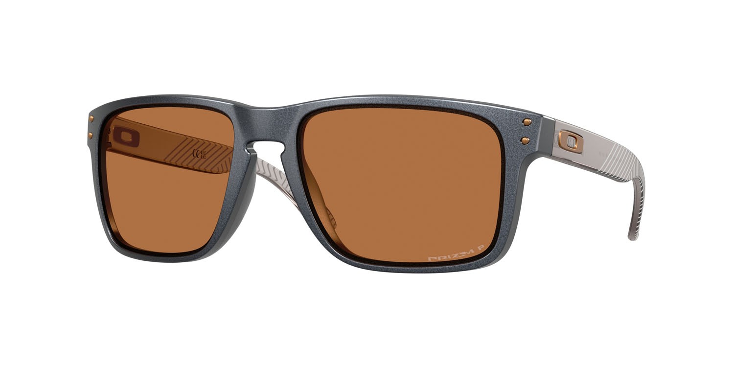 Occhiali da sole Oakley Holbrook XL OO 9417 (941749) colore acciaio blu forma quadrato lenti prizm bronze polarized