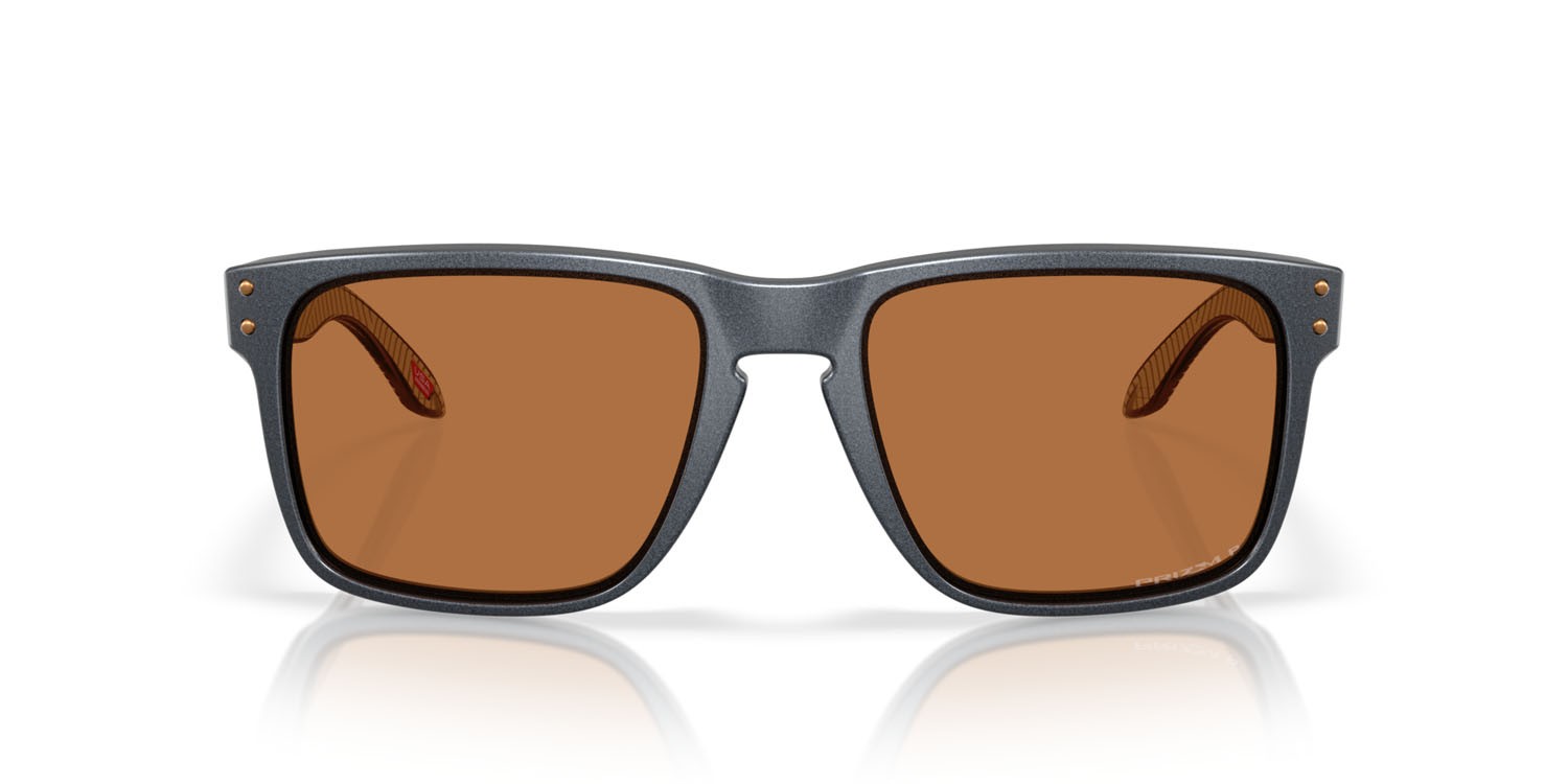 Occhiali da sole Oakley Holbrook XL OO 9417 (941749) colore acciaio blu forma quadrato lenti prizm bronze polarized