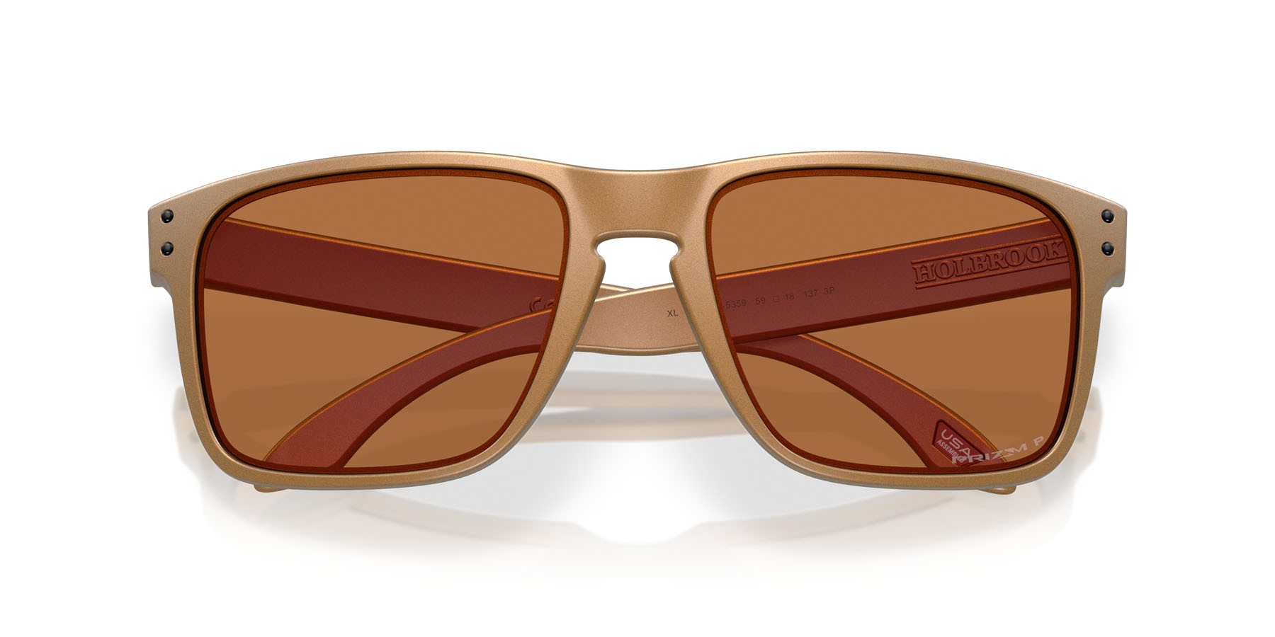 Sonnenbrillen Oakley Holbrook XL OO 9417 (941753) farbe bronzo form quadratisch gläser prizm bronze polarized