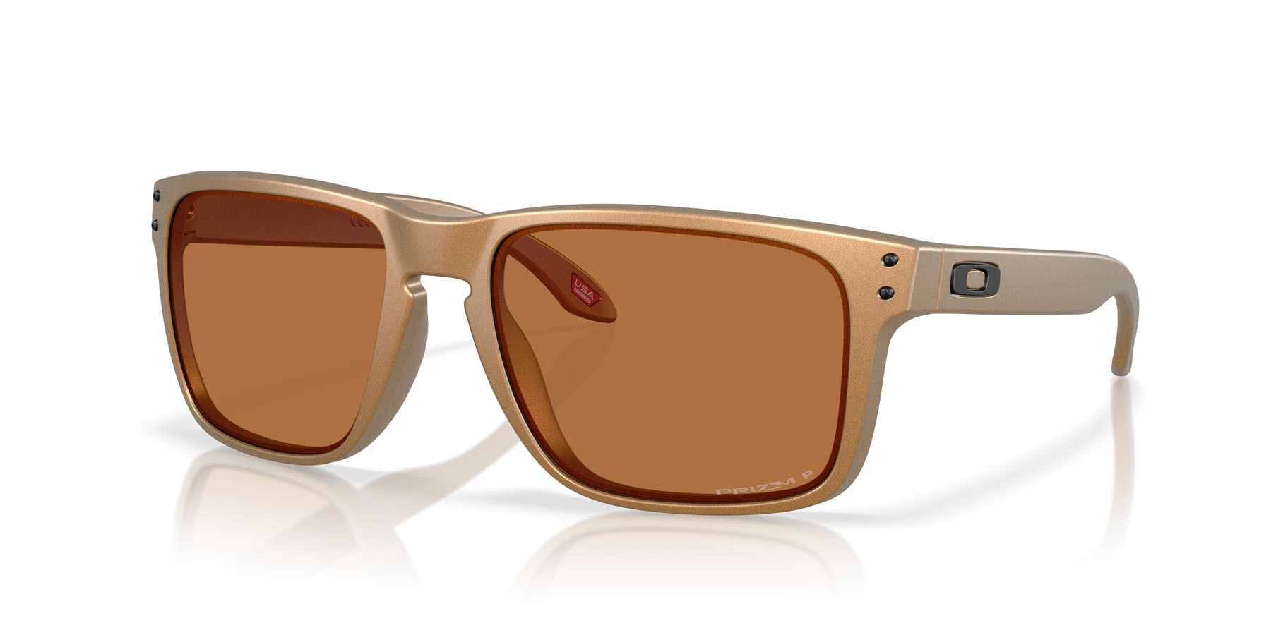 Sonnenbrillen Oakley Holbrook XL OO 9417 (941753) farbe bronzo form quadratisch gläser prizm bronze polarized