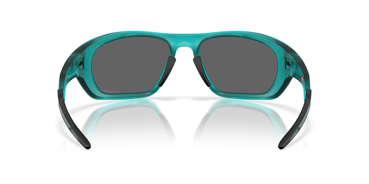 Sonnenbrillen Oakley Lateralis OO 9431 (943108) farbe arctic surf trasparente opaco form rechteckig gläser prizm black