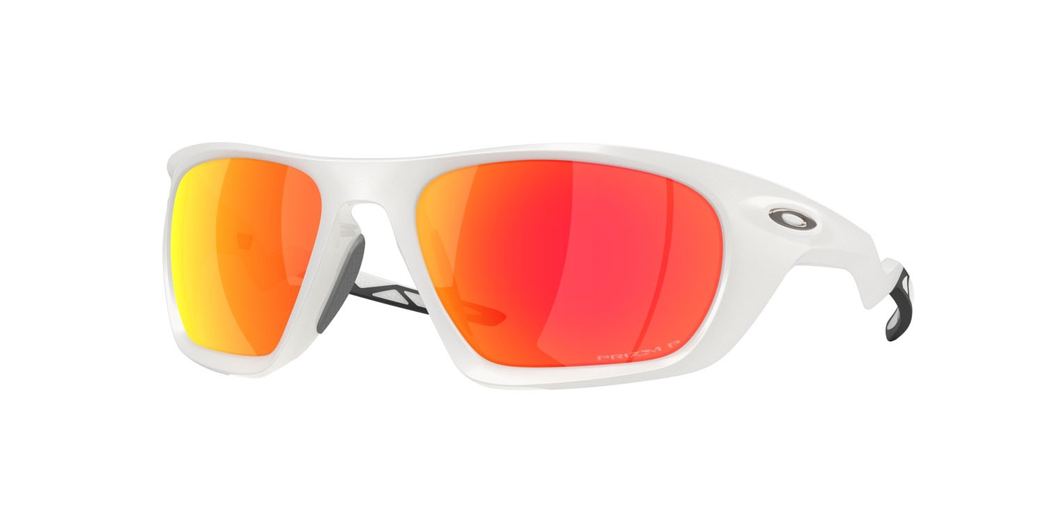 Sonnenbrillen Oakley Lateralis OO 9431 (943110) farbe vapore opaco form rechteckig gläser prizm ruby polarized