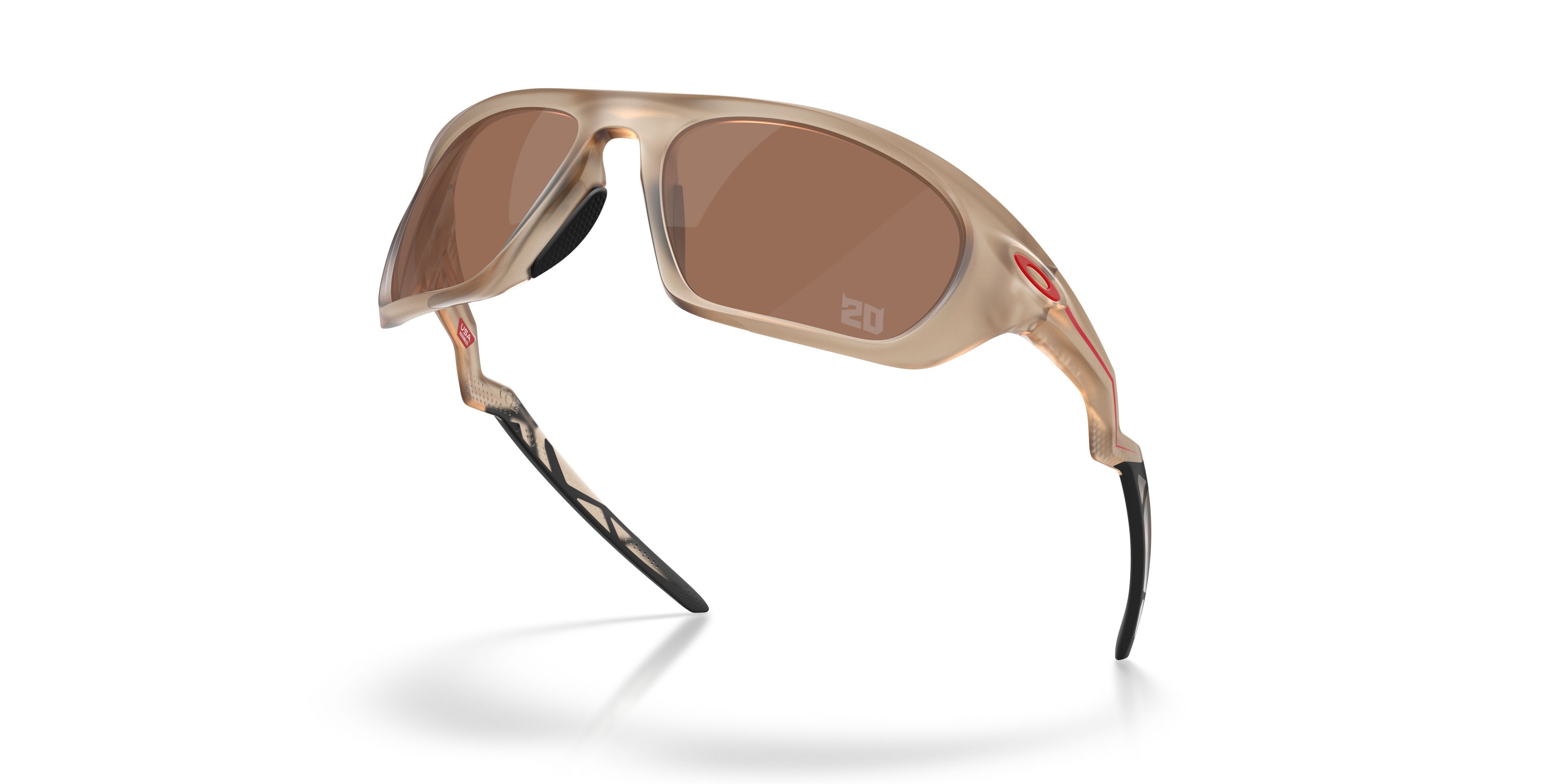 Sonnenbrillen Oakley Lateralis Fabio Quartararo Signature Series OO 9431 (943118) farbe seppia opaco form rechteckig gläser prizm tungsten
