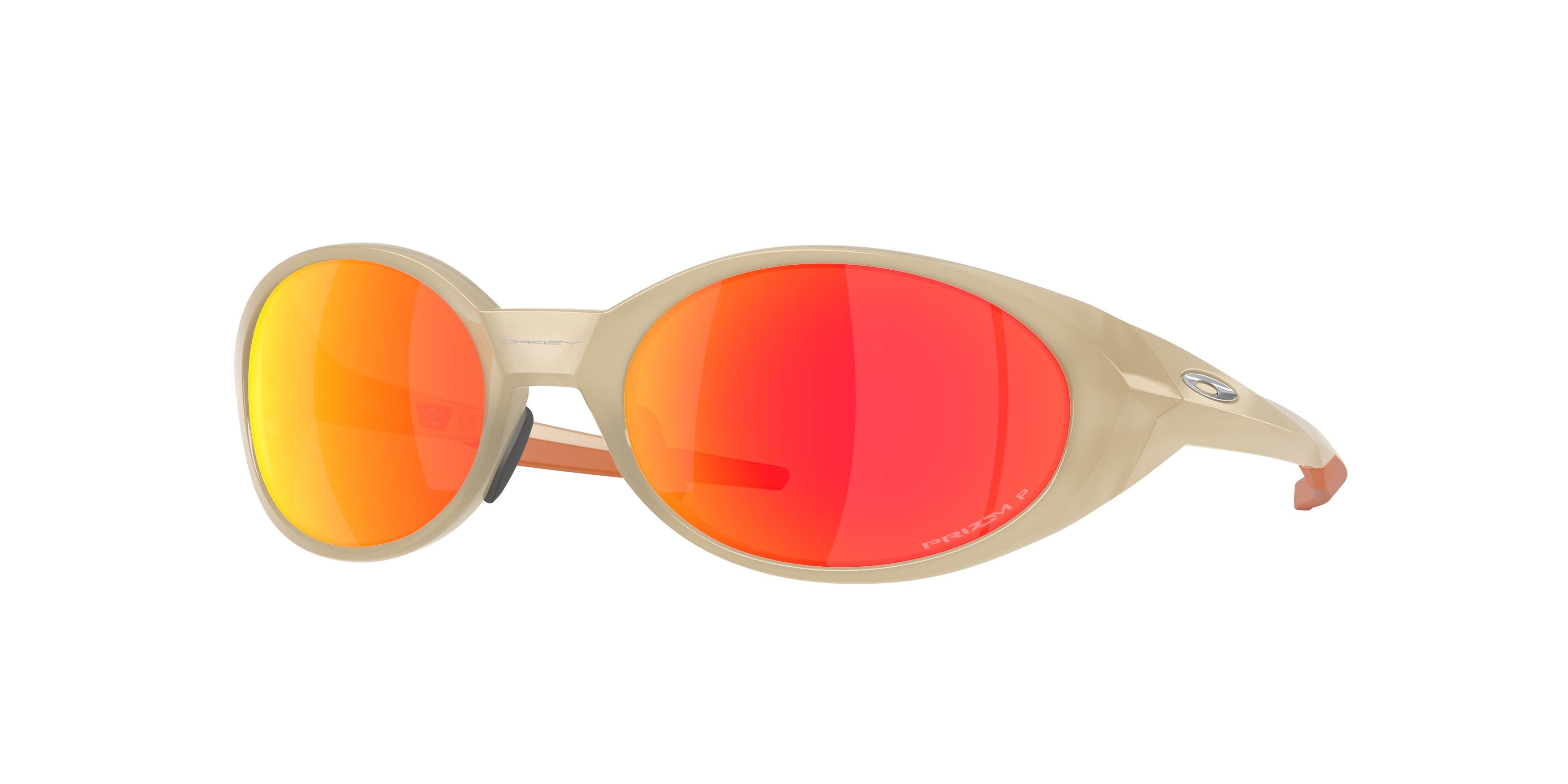 Occhiali da sole Oakley Eyejacket Redux OO 9438 (943834) colore tempesta di sabbia forma rettangolare lenti prizm ruby polarized