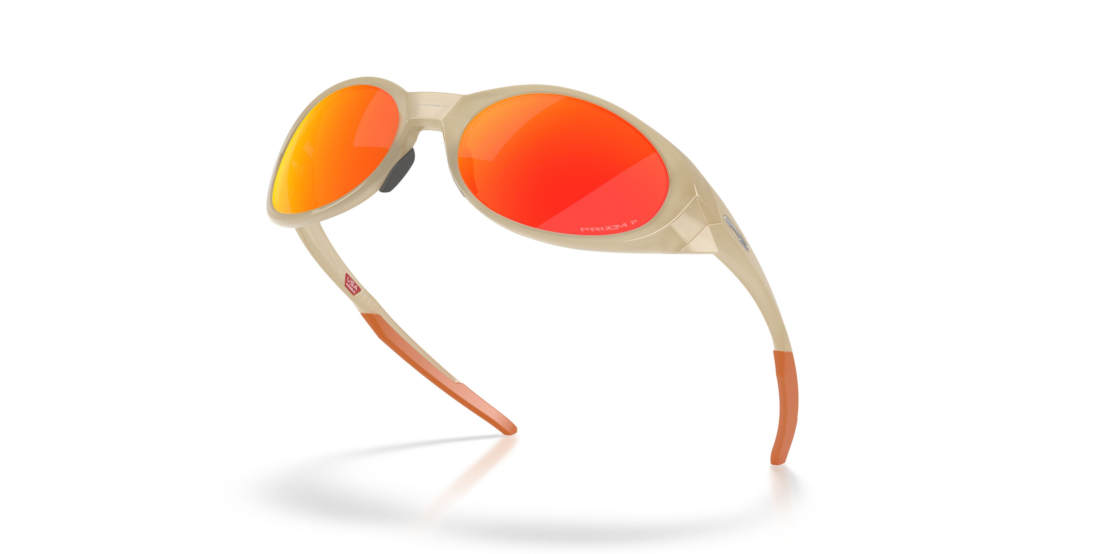 Occhiali da sole Oakley Eyejacket Redux OO 9438 (943834) colore tempesta di sabbia forma rettangolare lenti prizm ruby polarized