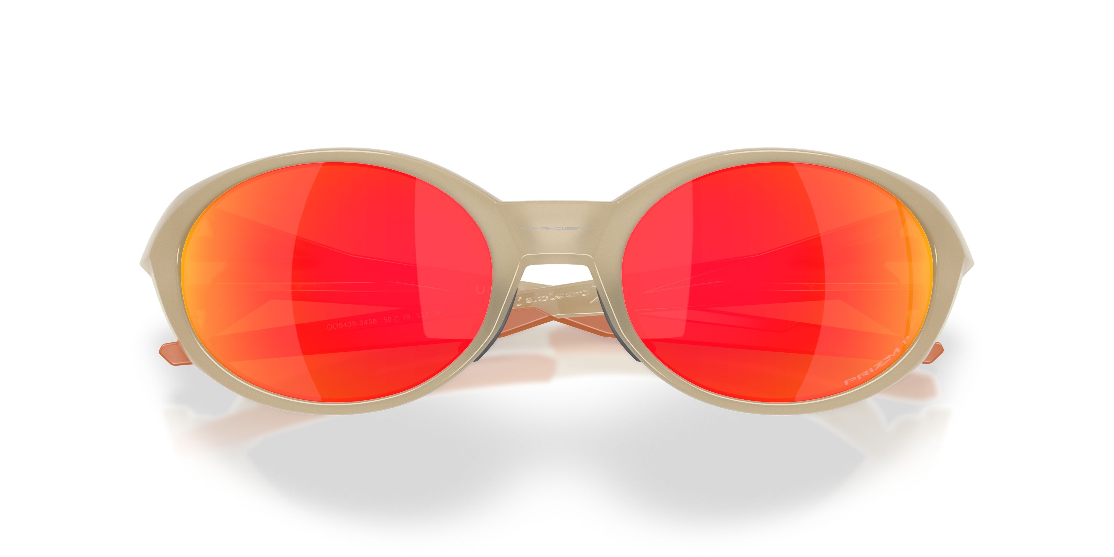 Occhiali da sole Oakley Eyejacket Redux OO 9438 (943834) colore tempesta di sabbia forma rettangolare lenti prizm ruby polarized