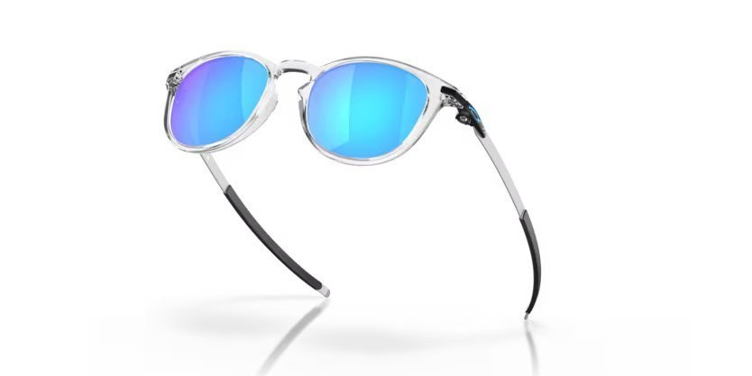 Sonnenbrillen Oakley Pitchman r OO 9439 (943904) farbe polished clear form rund gläser prizm sapphire