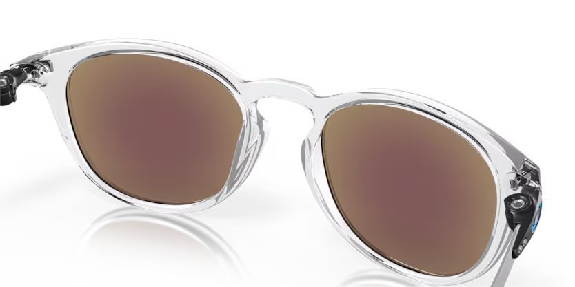 Sonnenbrillen Oakley Pitchman r OO 9439 (943904) farbe polished clear form rund gläser prizm sapphire