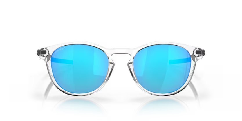 Sonnenbrillen Oakley Pitchman r OO 9439 (943904) farbe polished clear form rund gläser prizm sapphire