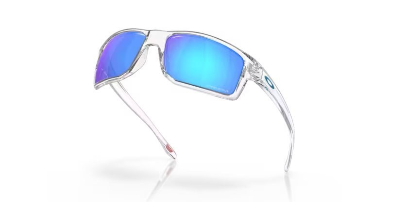 Sonnenbrillen Oakley Gibston OO 9449 (944904) farbe polished clear form quadratisch gläser prizm sapphire
