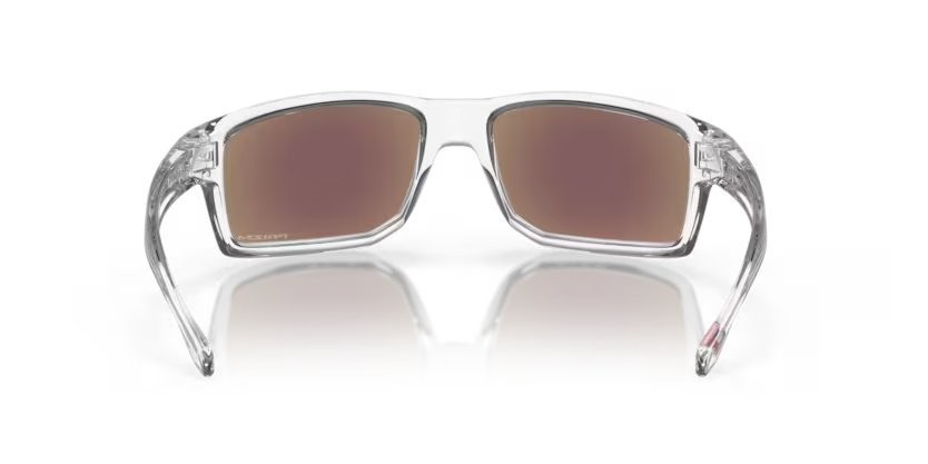 Sonnenbrillen Oakley Gibston OO 9449 (944904) farbe polished clear form quadratisch gläser prizm sapphire