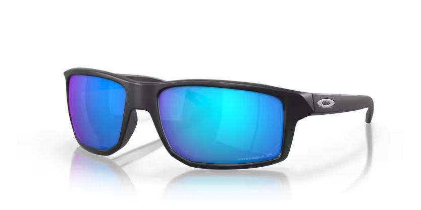 Sonnenbrillen Oakley Gibston OO 9449 (944912) farbe matte black form quadratisch gläser prizm sapphr iridium polarized