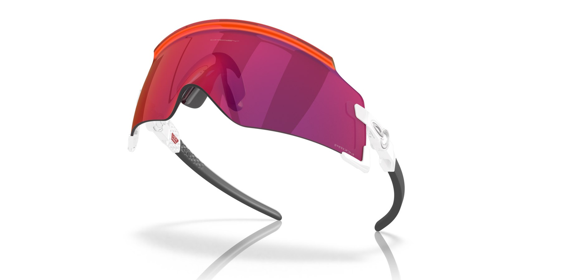 Occhiali da sole Oakley Kato OO 9455M (945527) colore bianco forma mask lenti prizm road
