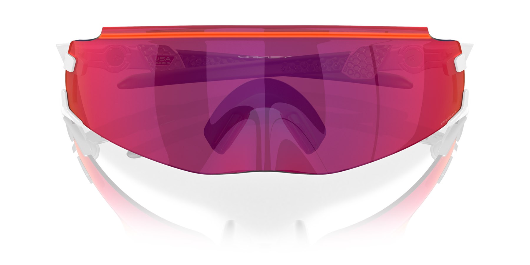 Occhiali da sole Oakley Kato OO 9455M (945527) colore bianco forma mask lenti prizm road