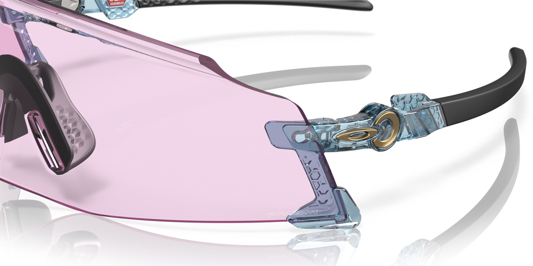 Sonnenbrillen Oakley Kato OO 9455M (945528) farbe stonewash trasparente form maske gläser prizm low light