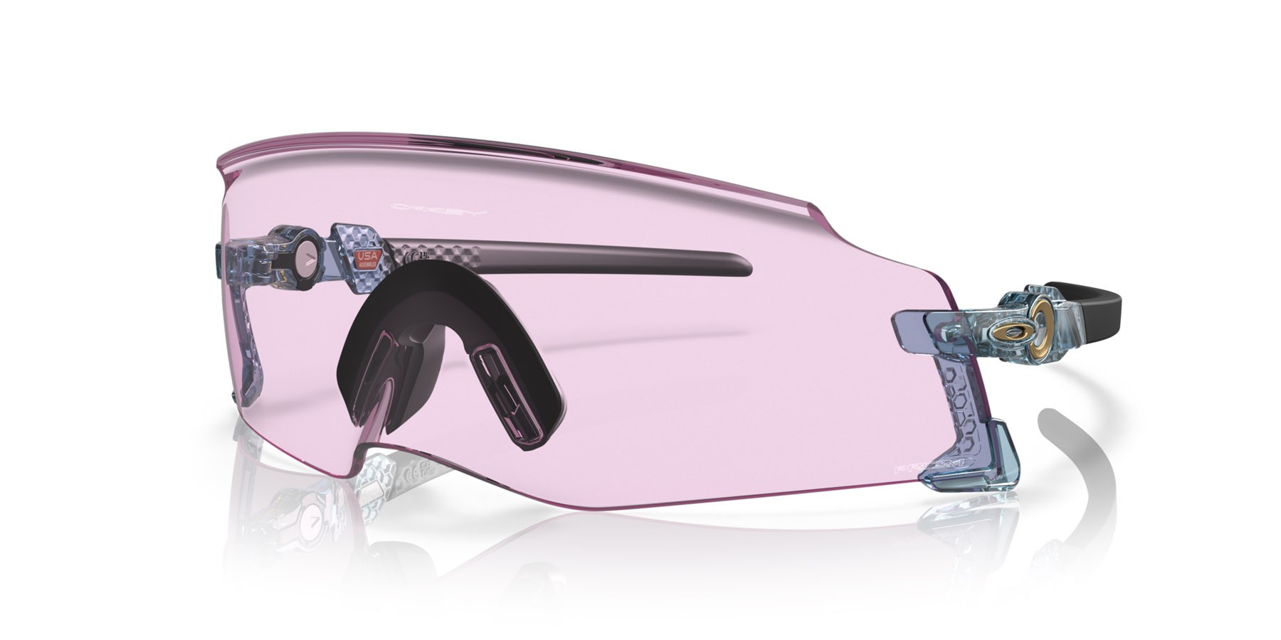 Sonnenbrillen Oakley Kato OO 9455M (945528) farbe stonewash trasparente form maske gläser prizm low light