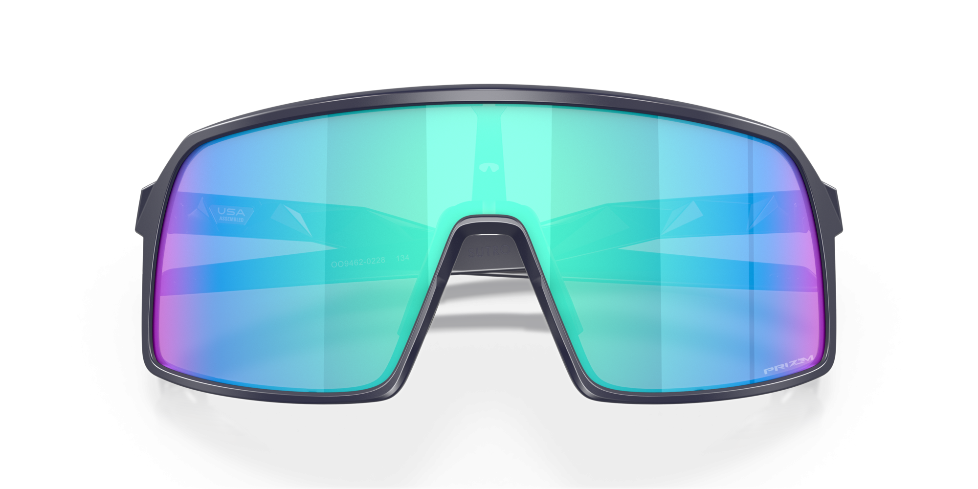 Sonnenbrillen Oakley Sutro s OO 9462 (946202) farbe matte navy form rechteckig gläser prizm sapphire