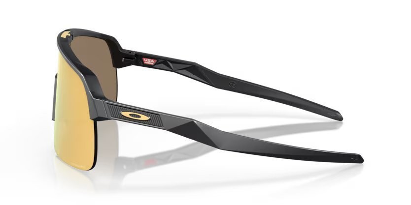Occhiali da sole Oakley Sutro lite OO 9463 (946313) colore matte carbon forma rettangolare lenti prizm 24k