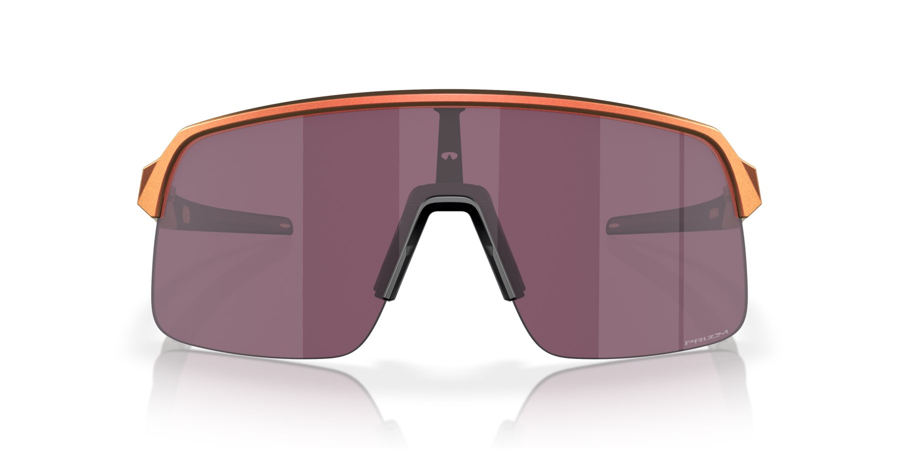 Occhiali da sole Oakley Sutro Lite OO 9463 (946358) colore matte red gold colorshift forma mask lenti prizm road black