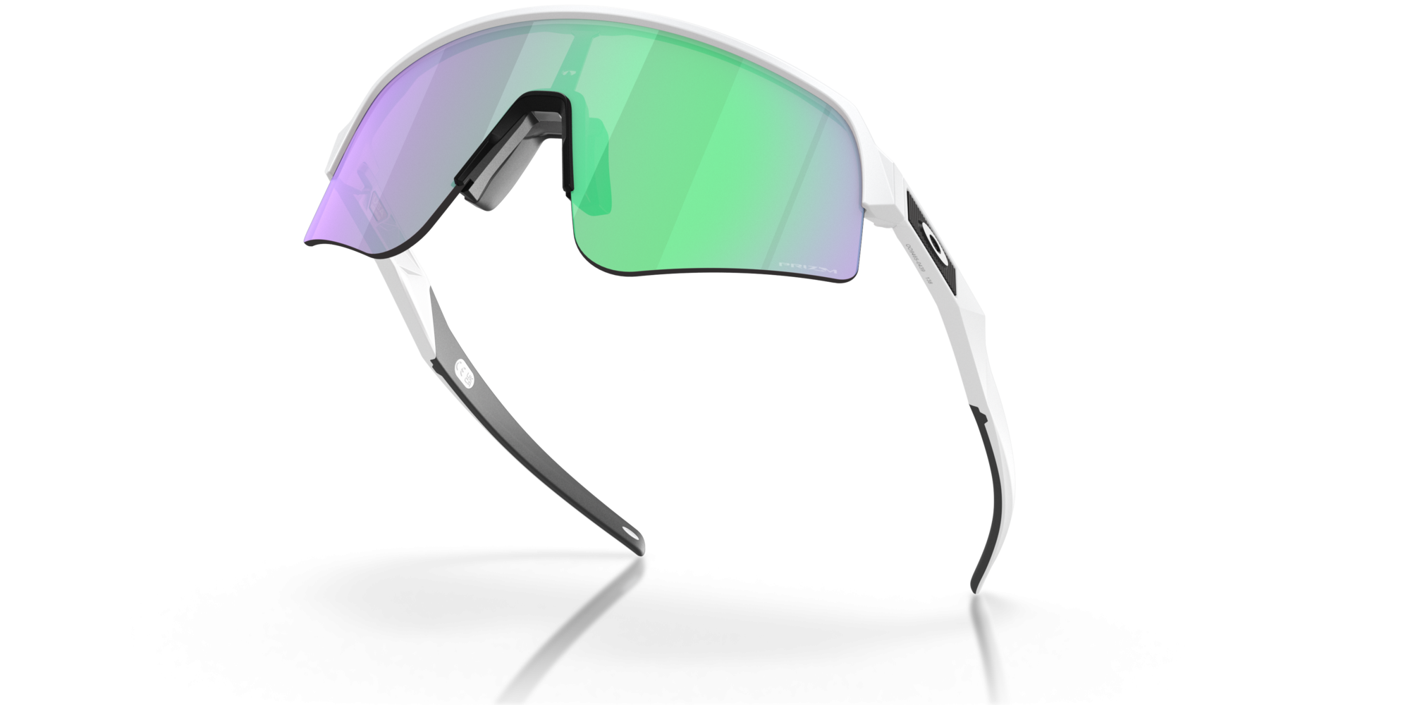 Occhiali da sole Oakley Sutro Lite Sweep OO 9465 (946504) colore matte white forma rettangolare lenti prizm road jade