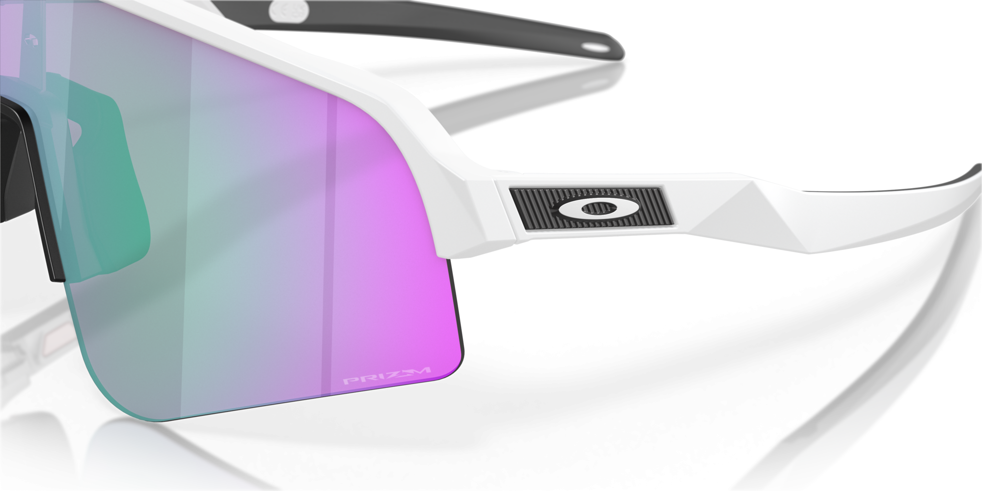 Occhiali da sole Oakley Sutro Lite Sweep OO 9465 (946504) colore matte white forma rettangolare lenti prizm road jade