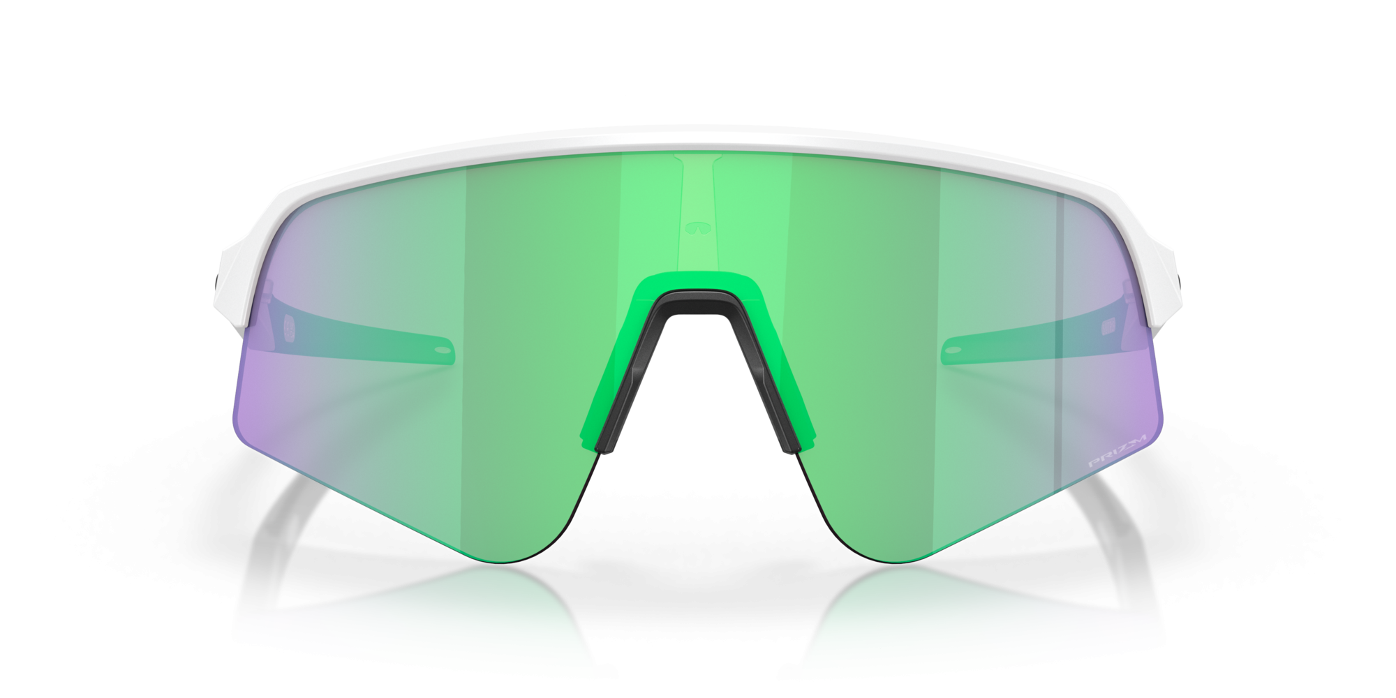 Occhiali da sole Oakley Sutro Lite Sweep OO 9465 (946504) colore matte white forma rettangolare lenti prizm road jade