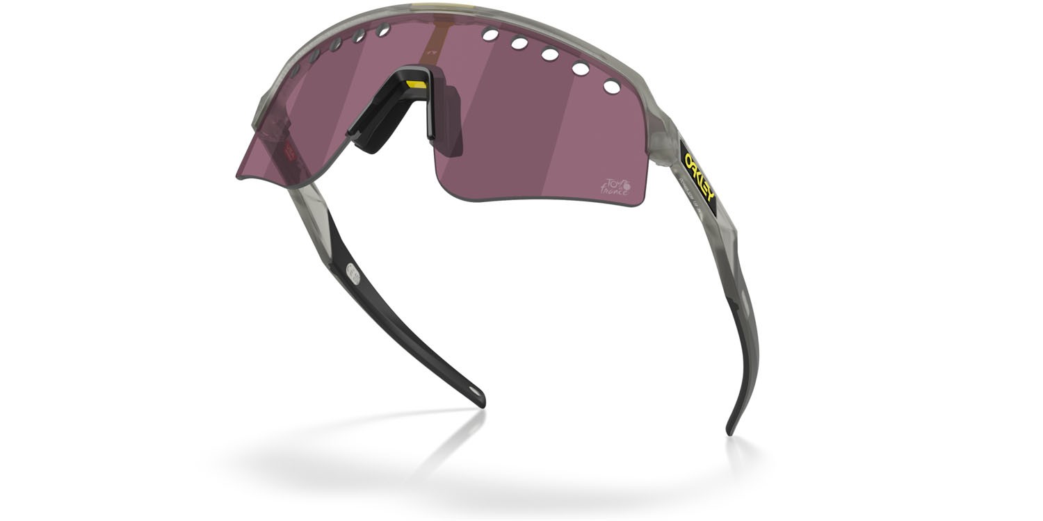 Occhiali da sole Oakley Sutro Lite Sweep Tour de France OO 9465 (946532) colore tour de france grigio opaco/inchiostro forma mask lenti prizm road black