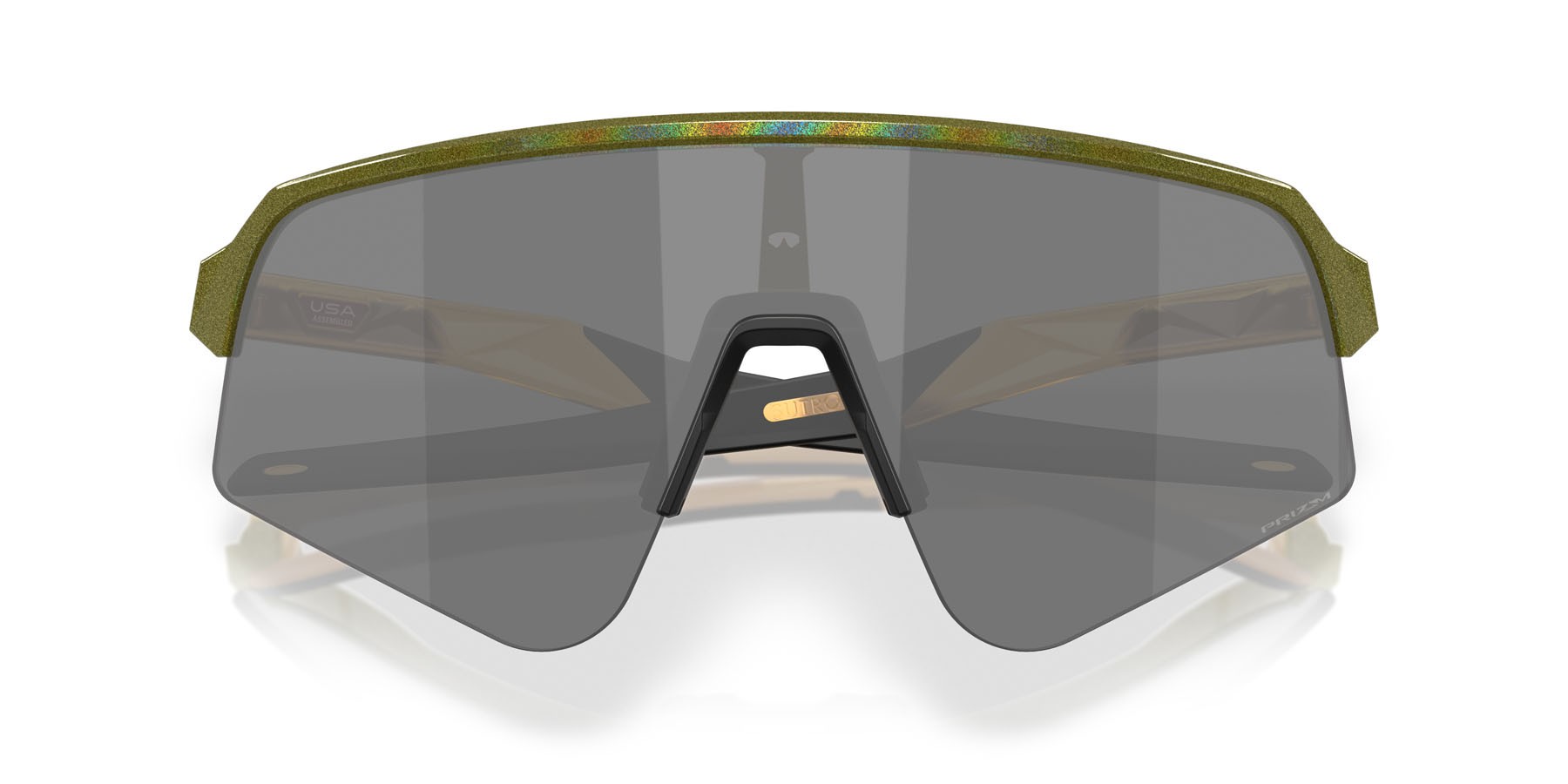 Occhiali da sole Oakley Sutro Lite Sweep OO 9465 (946535) colore polvere di stelle felce forma mask lenti prizm black