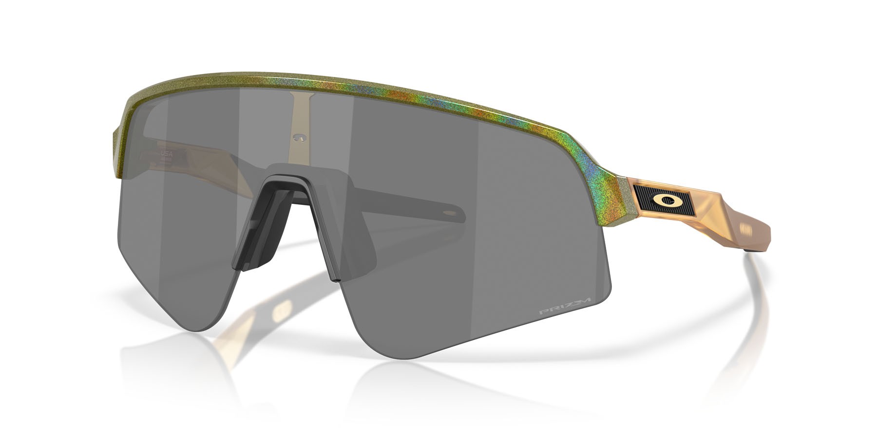 Occhiali da sole Oakley Sutro Lite Sweep OO 9465 (946535) colore polvere di stelle felce forma mask lenti prizm black
