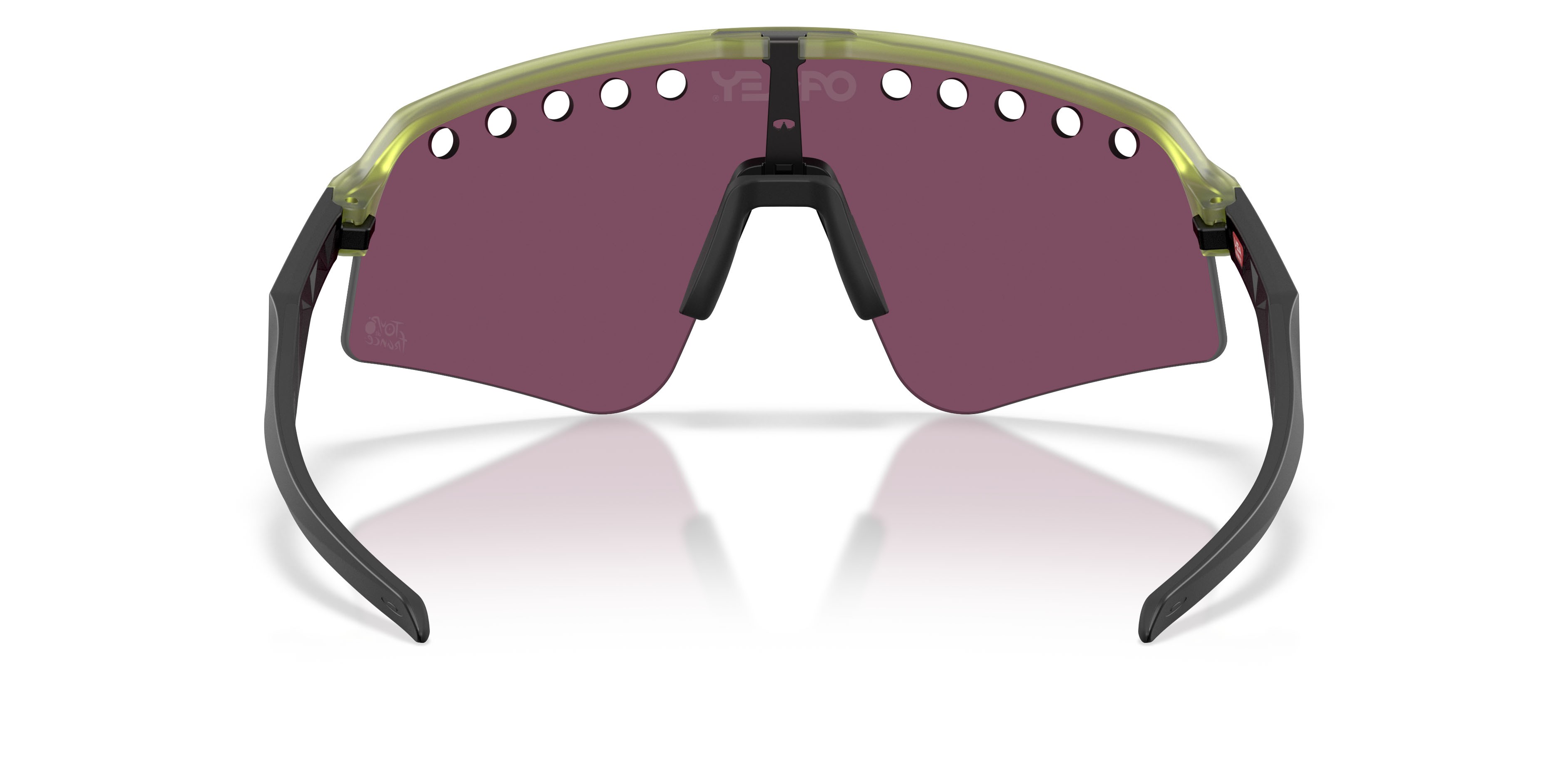 Occhiali da sole Oakley Sutro Lite Sweep OO 9465 (946536) colore transparent fern forma mask lenti prizm road black