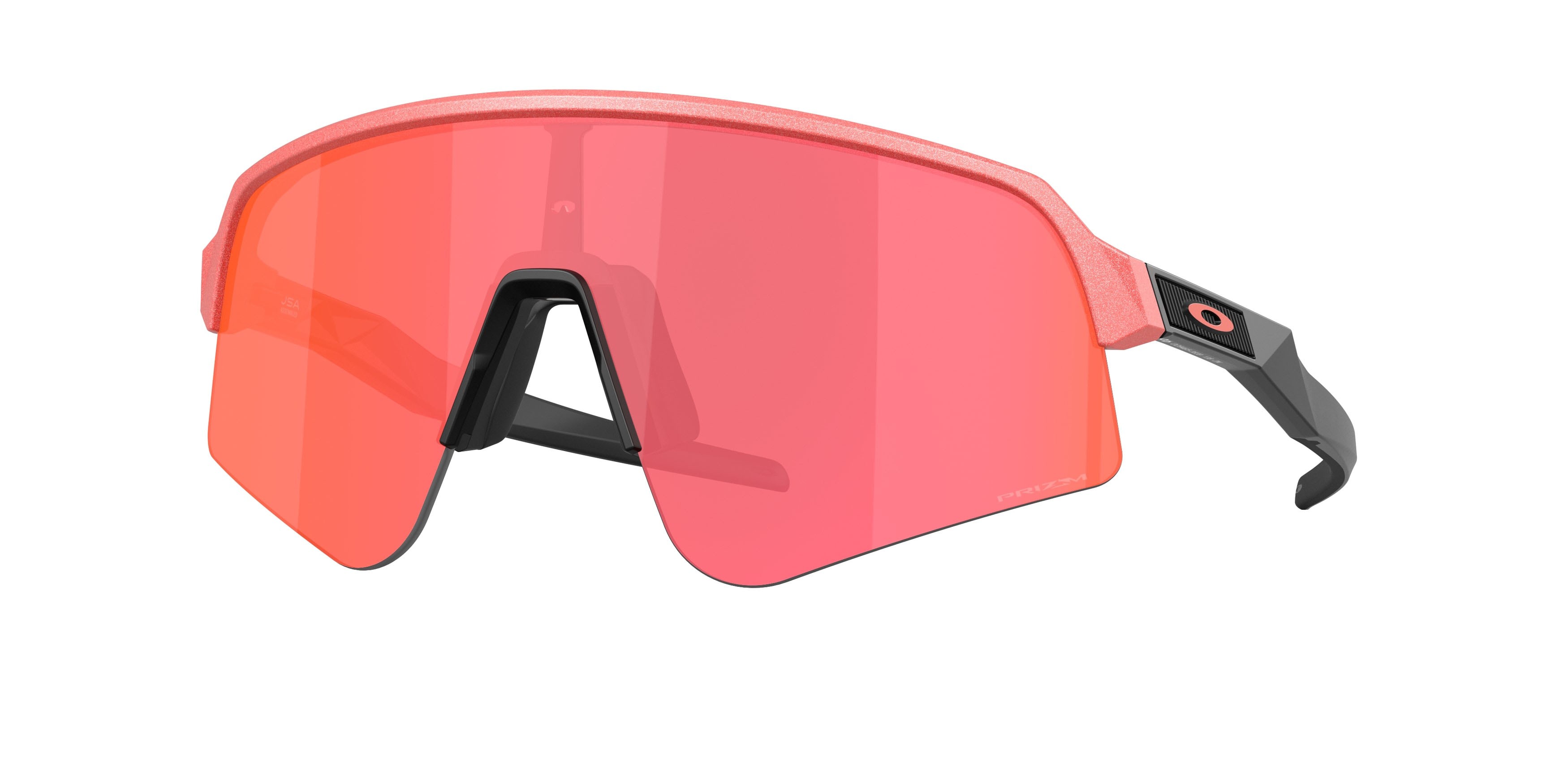 Occhiali da sole Oakley Sutro Lite Sweep Velocity Collection OO 9465 (946538) colore paloma metallizzato tenue forma mask lenti prizm trail torch