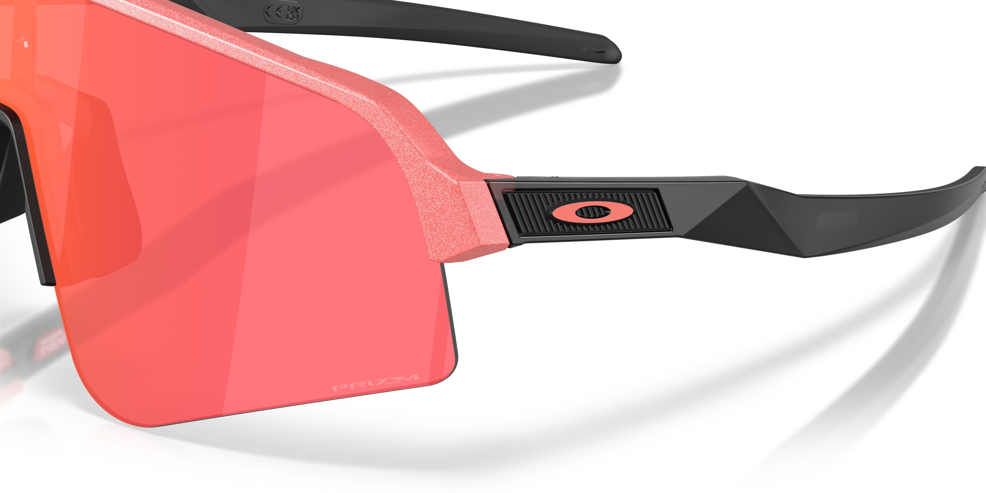 Occhiali da sole Oakley Sutro Lite Sweep Velocity Collection OO 9465 (946538) colore paloma metallizzato tenue forma mask lenti prizm trail torch