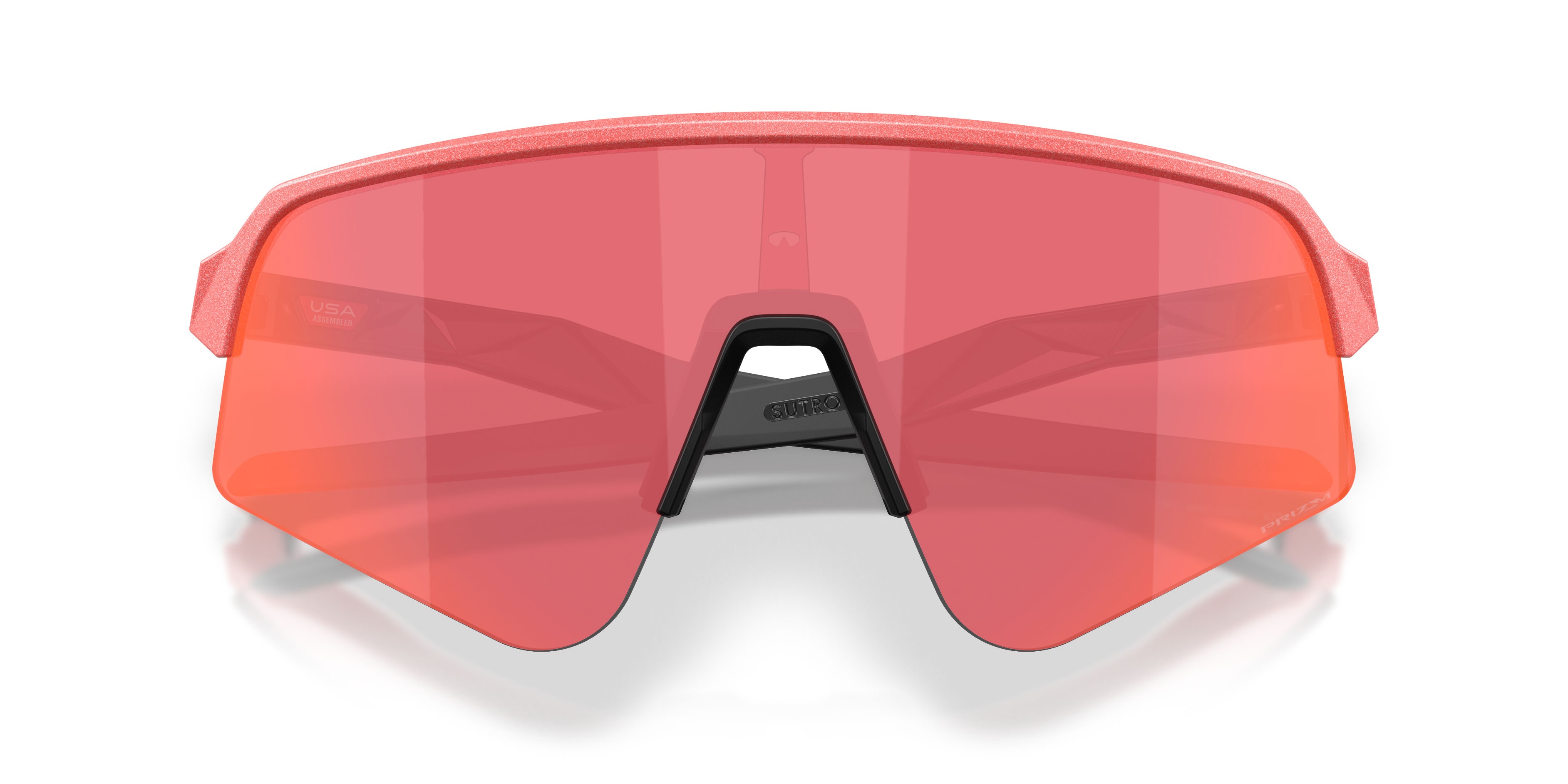 Occhiali da sole Oakley Sutro Lite Sweep Velocity Collection OO 9465 (946538) colore paloma metallizzato tenue forma mask lenti prizm trail torch