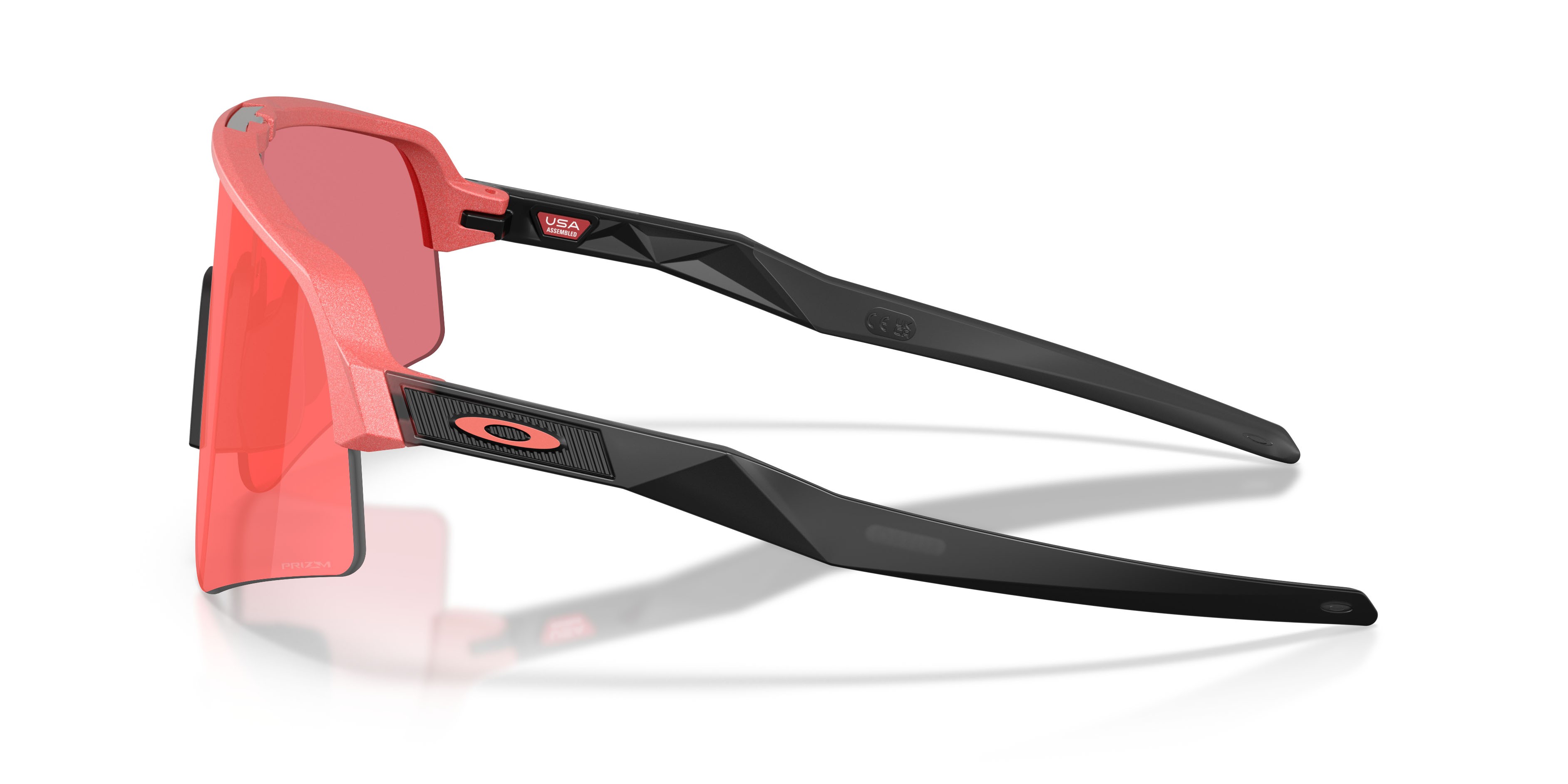 Occhiali da sole Oakley Sutro Lite Sweep Velocity Collection OO 9465 (946538) colore paloma metallizzato tenue forma mask lenti prizm trail torch