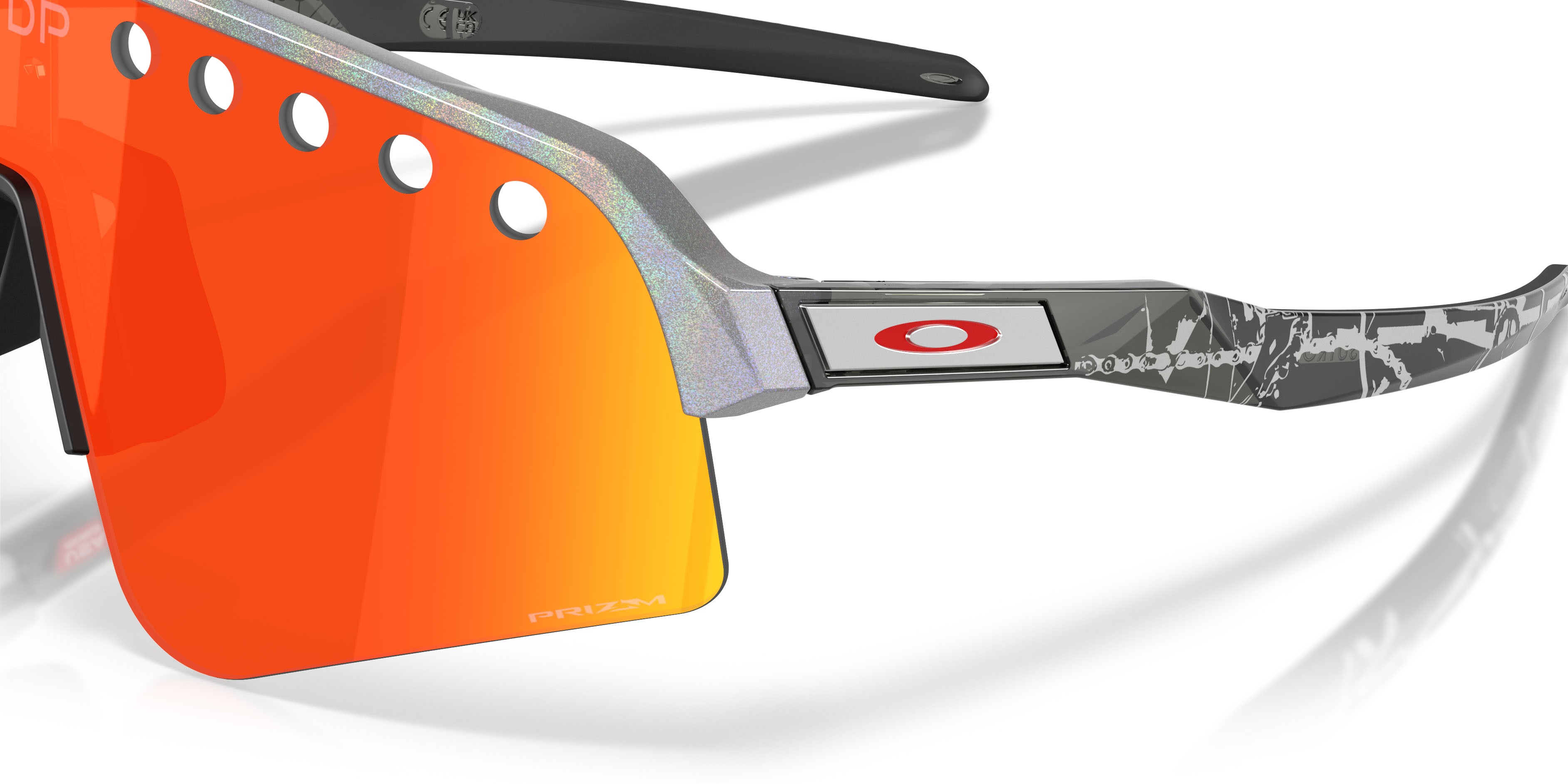 Occhiali da sole Oakley Sutro Lite Sweep Mathieu Van Der Poel Signature OO 9465 (946540) colore space dust forma mask lenti prizm ruby