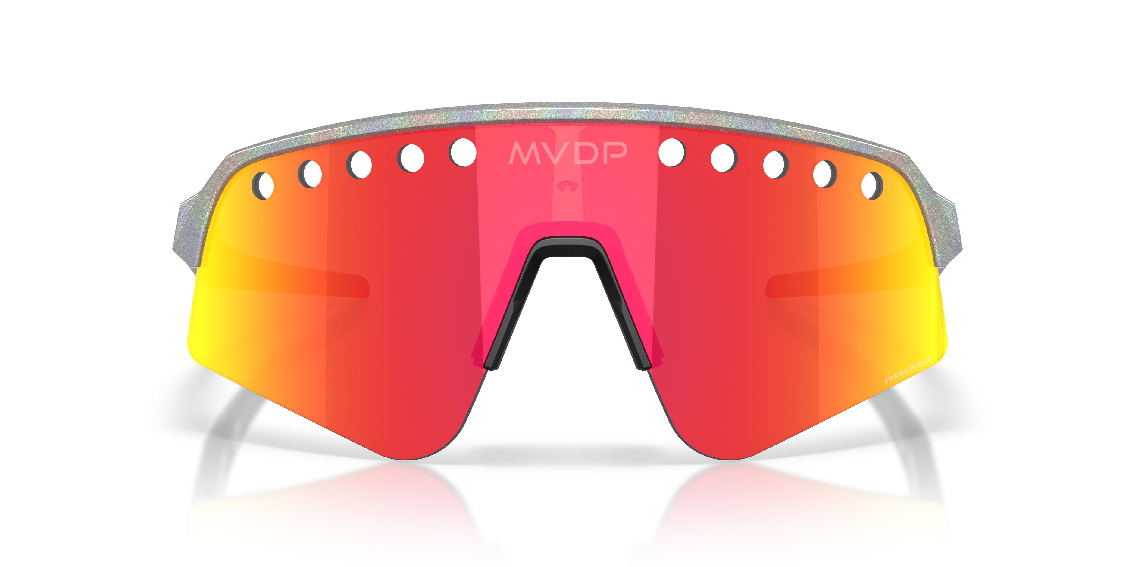 Occhiali da sole Oakley Sutro Lite Sweep Mathieu Van Der Poel Signature OO 9465 (946540) colore space dust forma mask lenti prizm ruby