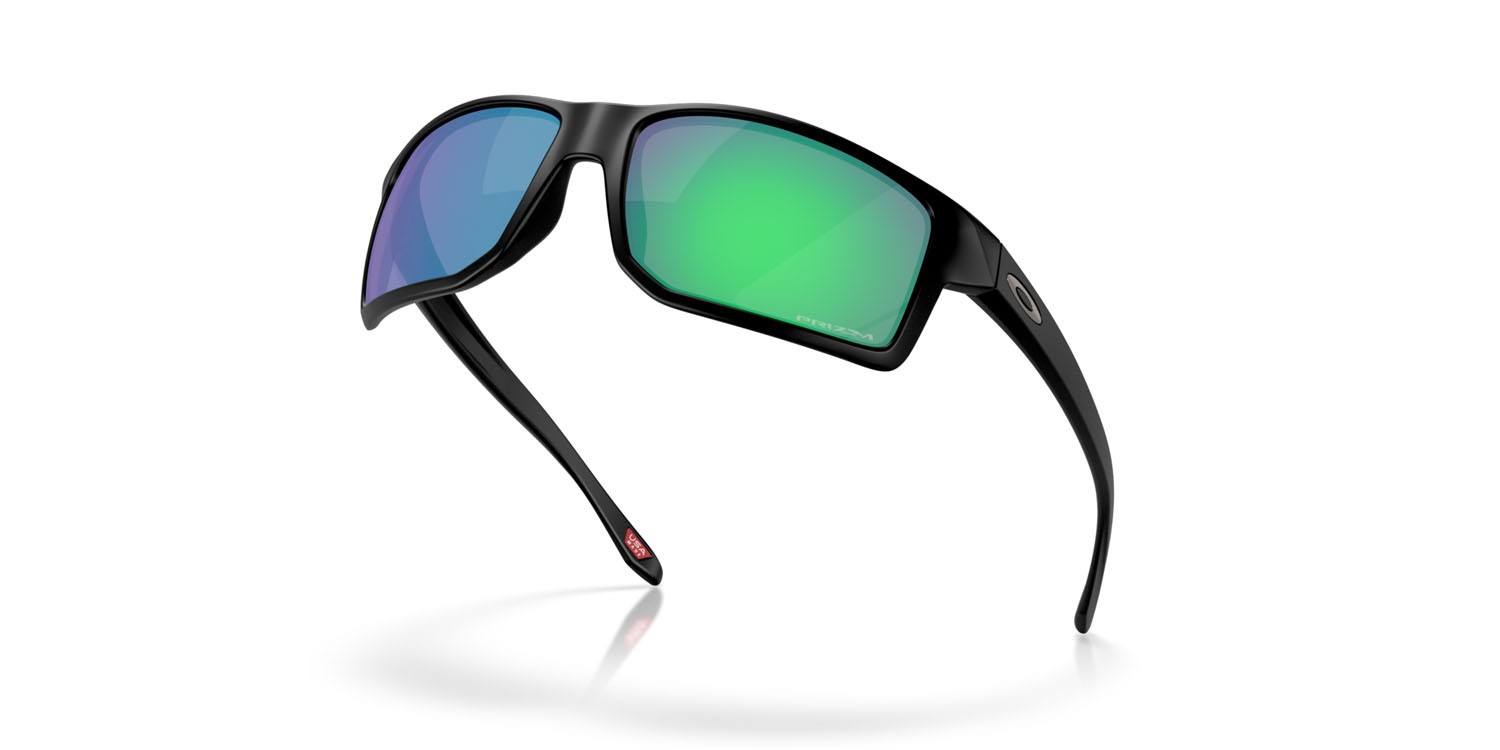 Occhiali da sole Oakley Gibston XL OO 9470 (947007) colore nero opaco forma rettangolare lenti prizm jade
