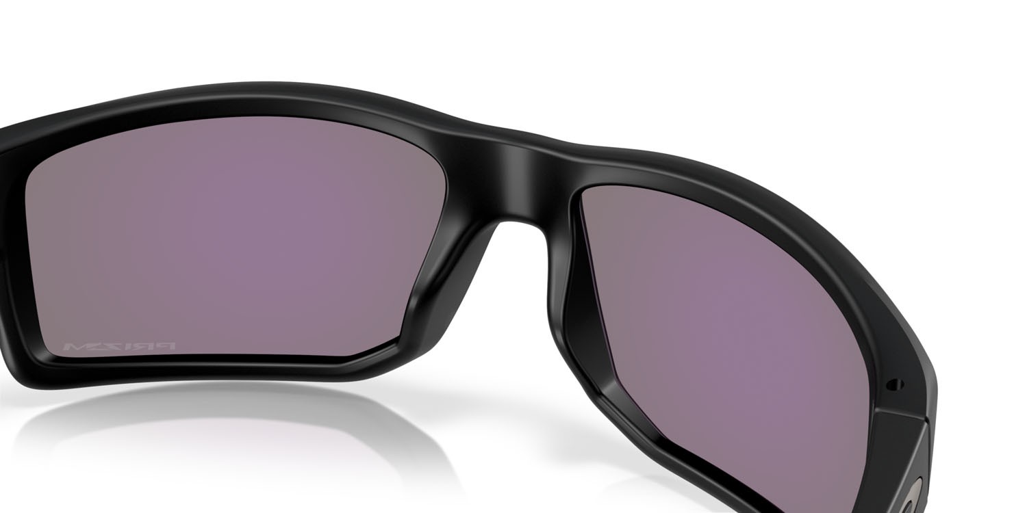 Occhiali da sole Oakley Gibston XL OO 9470 (947007) colore nero opaco forma rettangolare lenti prizm jade
