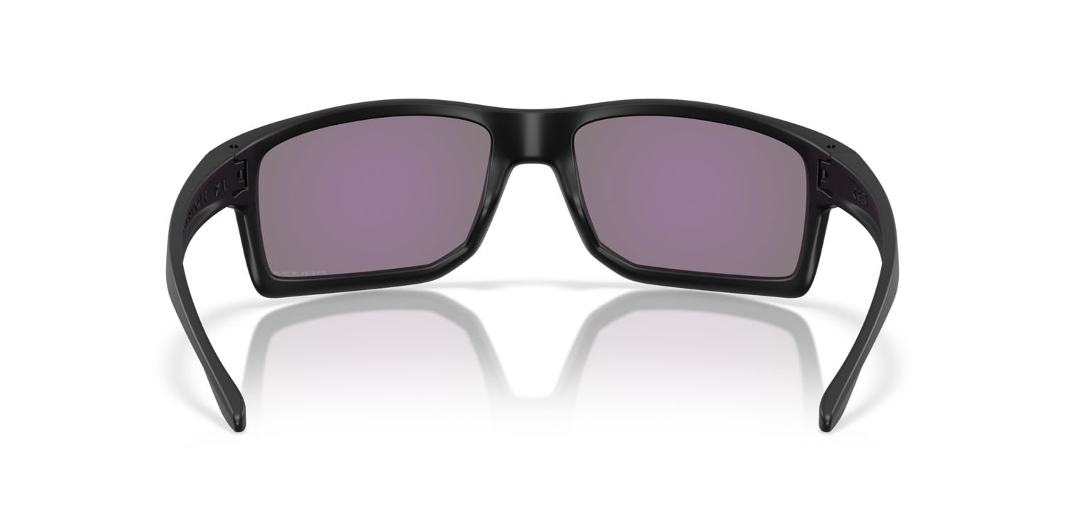 Occhiali da sole Oakley Gibston XL OO 9470 (947007) colore nero opaco forma rettangolare lenti prizm jade
