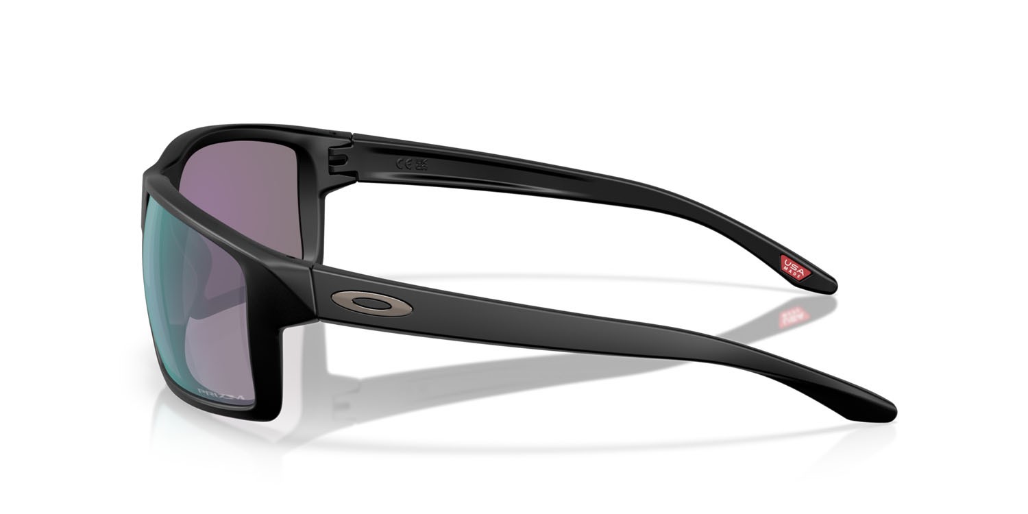 Occhiali da sole Oakley Gibston XL OO 9470 (947007) colore nero opaco forma rettangolare lenti prizm jade