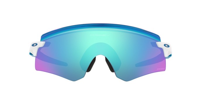 Sonnenbrillen Oakley Encoder OO 9471 (947105) farbe polished white form rechteckig gläser prizm sapphire