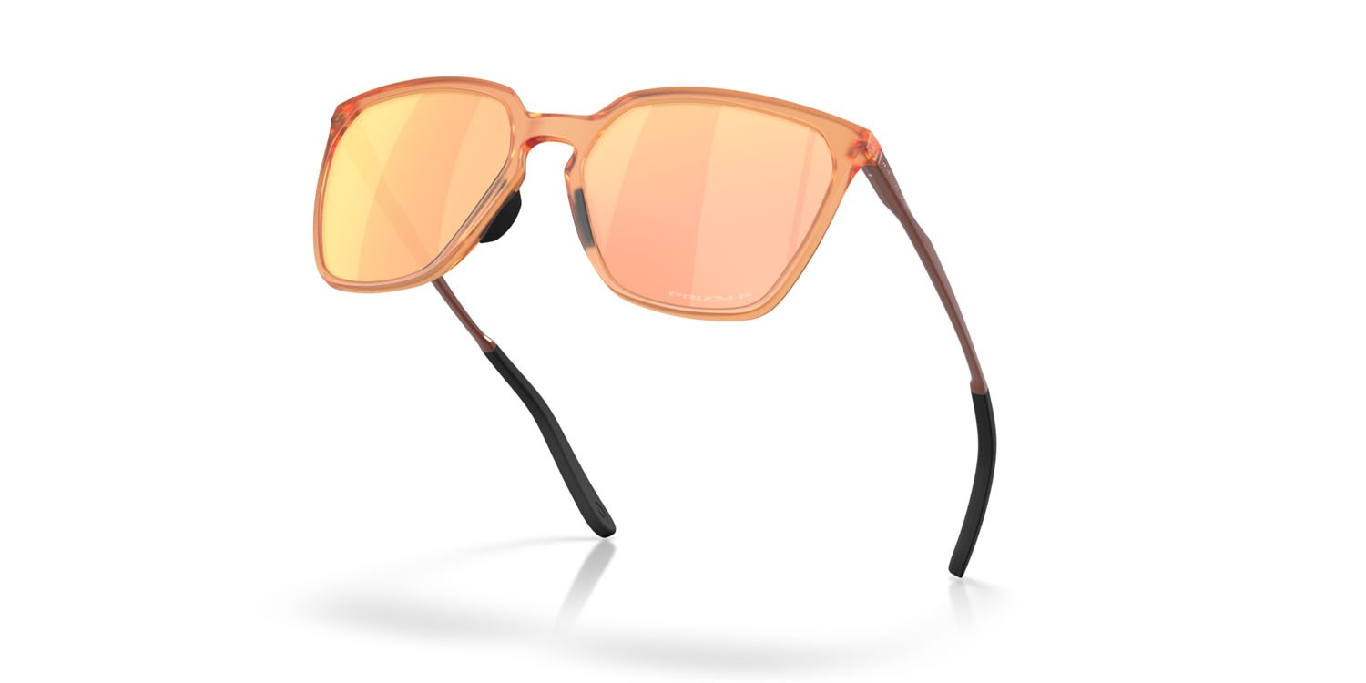 Sonnenbrillen Oakley Sielo SQ OO 9480 (948004) farbe matte transparent ginger form rechteckig gläser prizm rose gold polarized