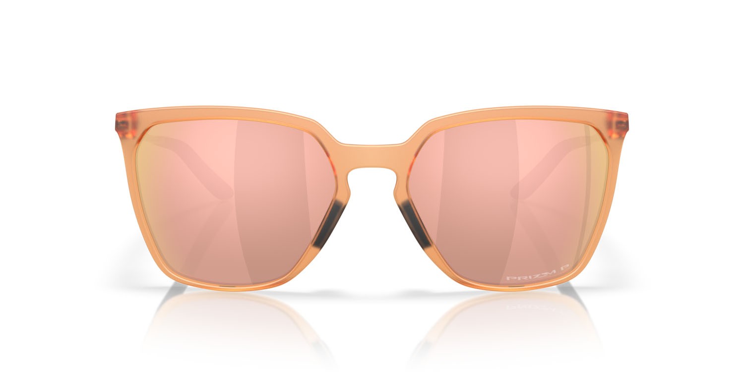 Sonnenbrillen Oakley Sielo SQ OO 9480 (948004) farbe matte transparent ginger form rechteckig gläser prizm rose gold polarized