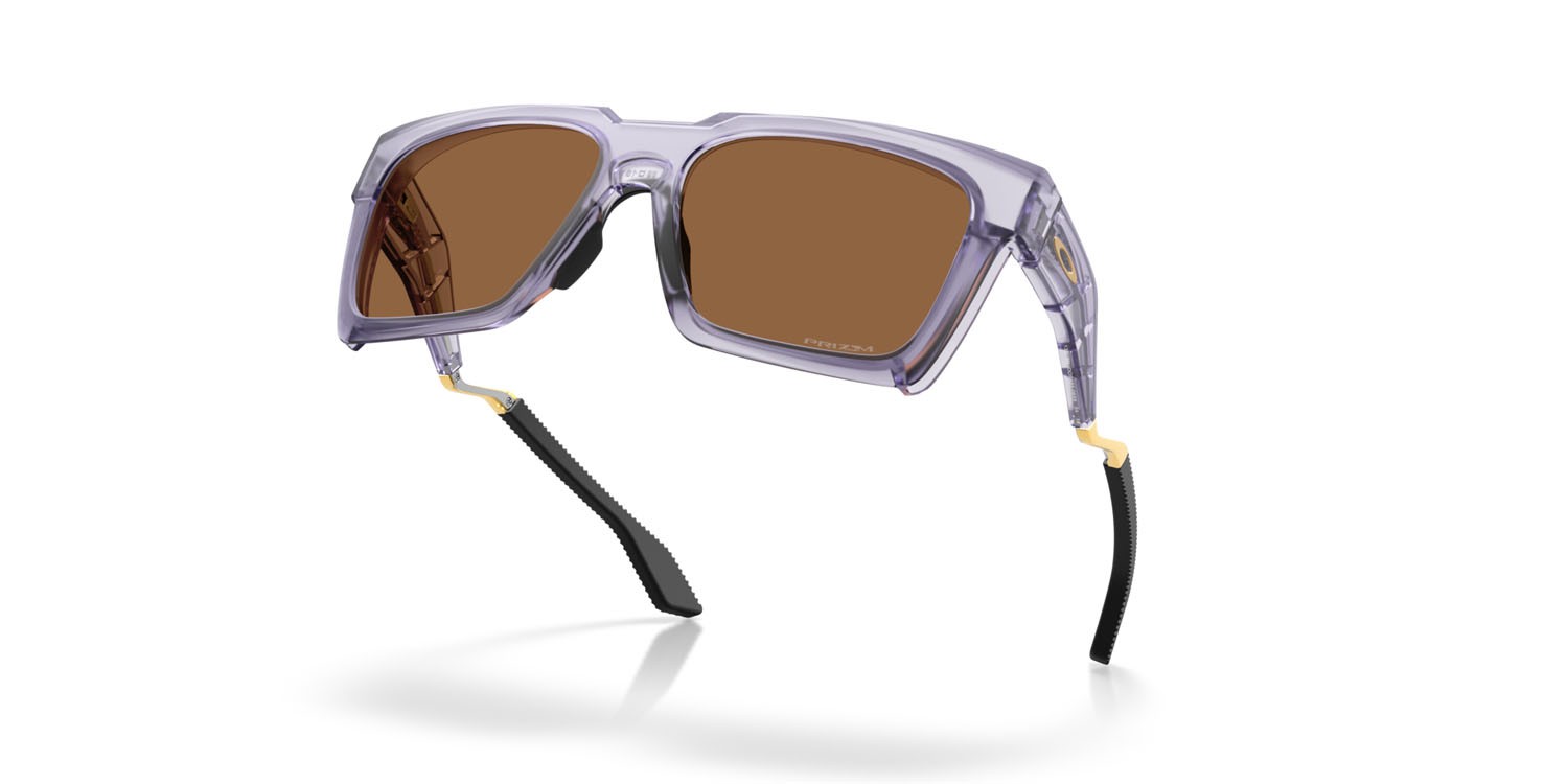 Occhiali da sole Oakley Enigma Ink OO 9485 (948506) colore lilla opaco traslucido forma quadrato lenti prizm bronze