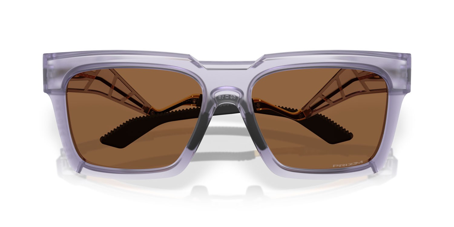 Occhiali da sole Oakley Enigma Ink OO 9485 (948506) colore lilla opaco traslucido forma quadrato lenti prizm bronze