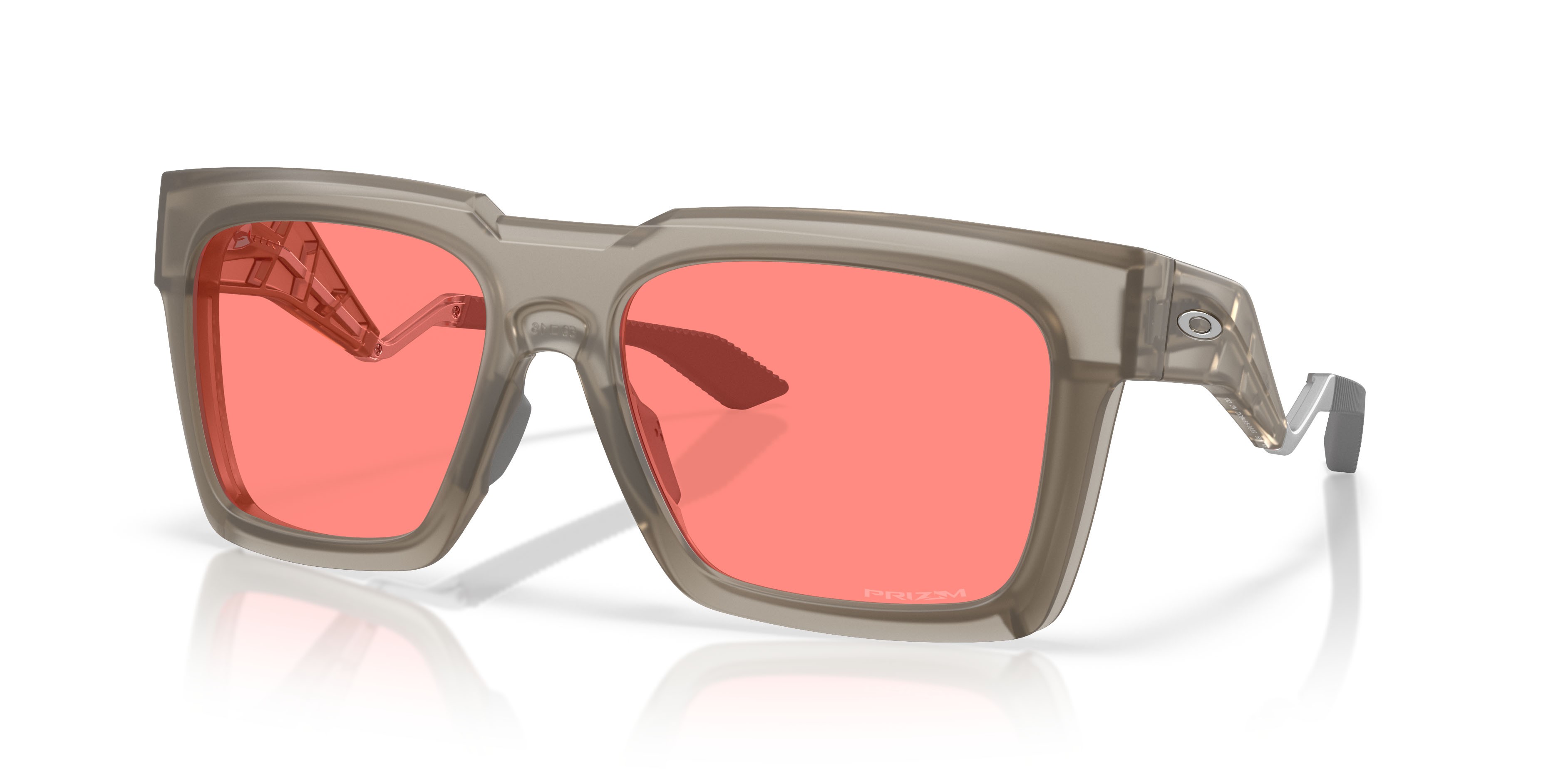 Occhiali da sole Oakley Enigma Ink OO 9485 (948508) colore sabbia trasparente forma quadrato lenti prizm peach