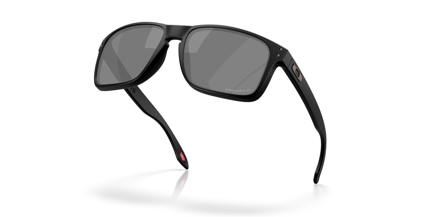 Sunglasses Oakley Holbrook XXL OO 9487 (948703) color nero opaco shape rectangle lenses prizm black polarized