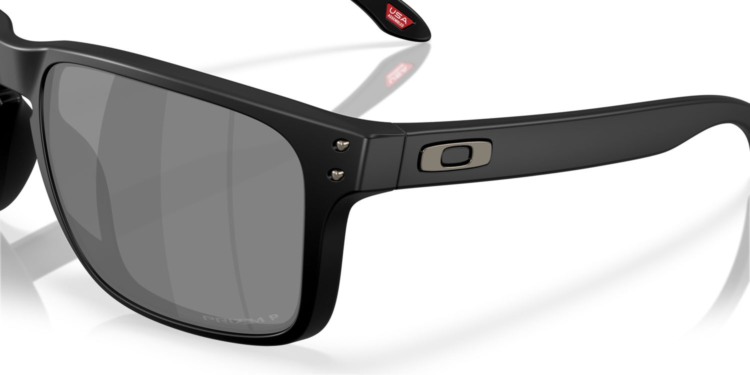 Sunglasses Oakley Holbrook XXL OO 9487 (948703) color nero opaco shape rectangle lenses prizm black polarized