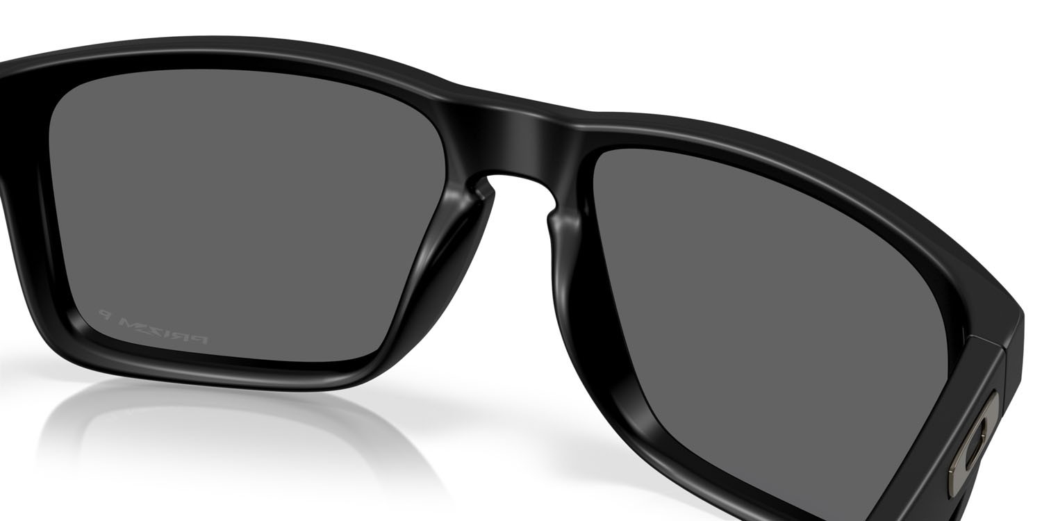 Sunglasses Oakley Holbrook XXL OO 9487 (948703) color nero opaco shape rectangle lenses prizm black polarized