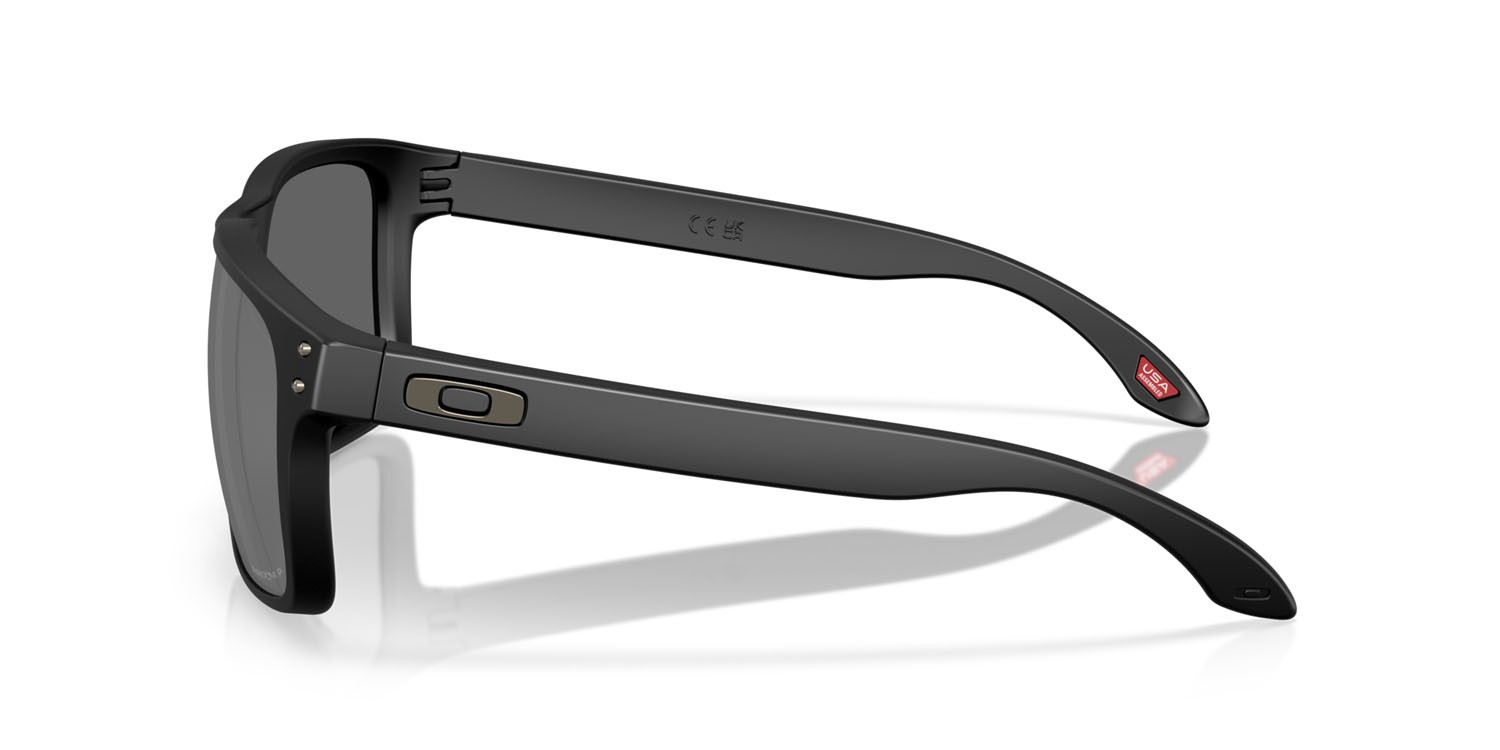 Sunglasses Oakley Holbrook XXL OO 9487 (948703) color nero opaco shape rectangle lenses prizm black polarized